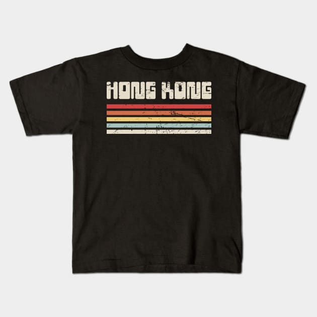 Retro Hongkonger Hong Kong Gift Kids T-Shirt by MeatMan